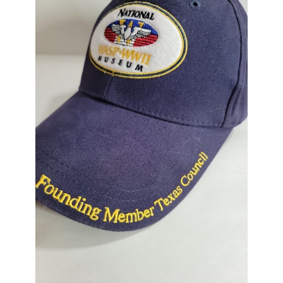 National WASP WWII Museum Blue Hat Cap Adjustable Air Force Texas - Picture 2 of 5